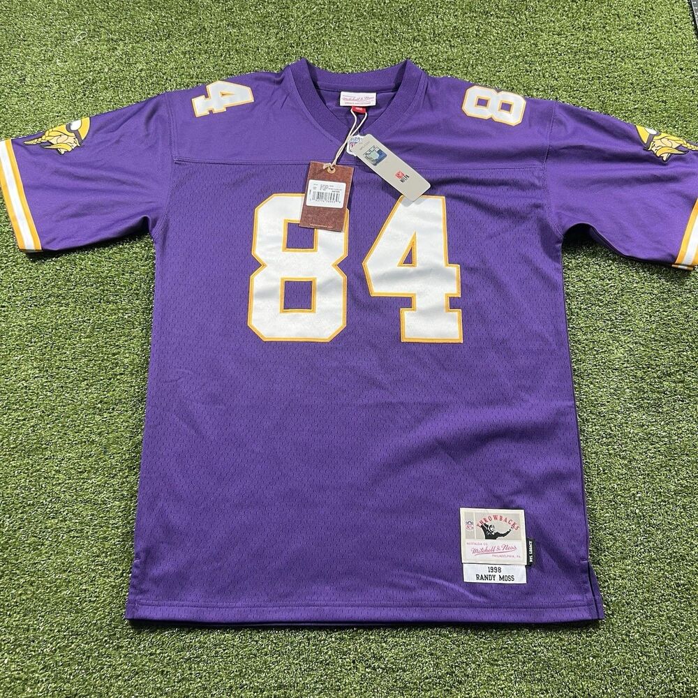 Mitchell & Ness NFL Vikings Randy Moss #84 Legacy Purple Jersey Youth XL 18/20